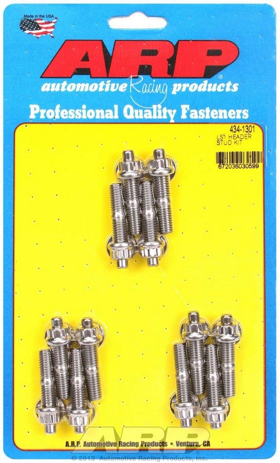 ARP S/S Header Stud Kit - M8 x 1.750in OAL (12) 434-1301