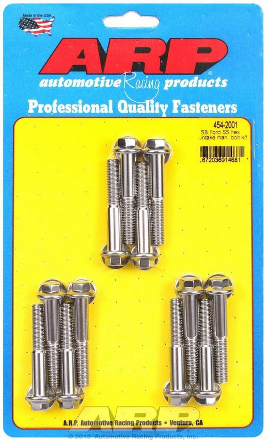 ARP SBF S/S Intake Bolt Kit 6pt 454-2001