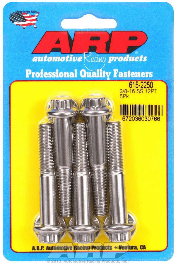 ARP S/S Bolt Kit - 12pt 5pk 3/8-16 x 2.250 615-2250
