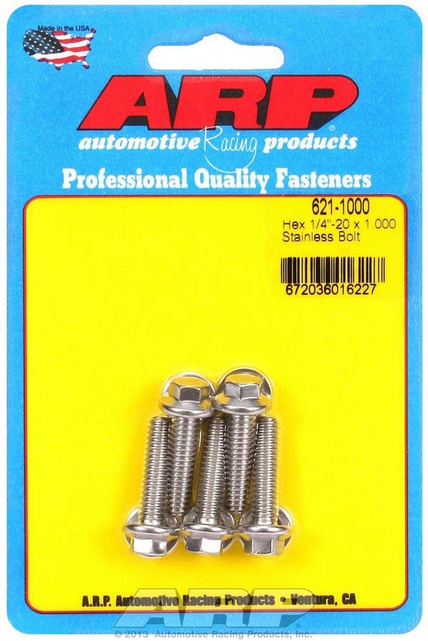 ARP S/S Bolt Kit - 6pt (5) 1/4-20 x 1.000 621-1000