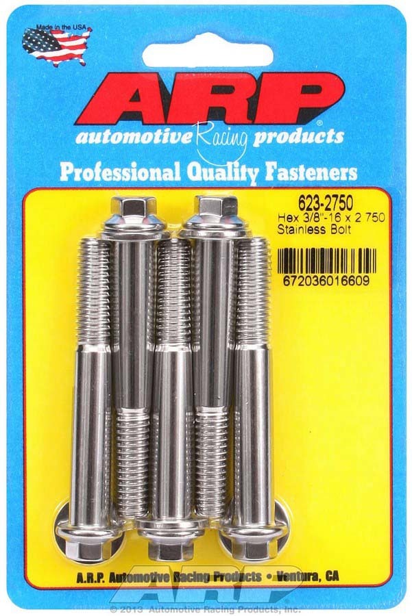 ARP S/S Bolt Kit - 6pt (5) 3/8-16 x 2.750 623-2750