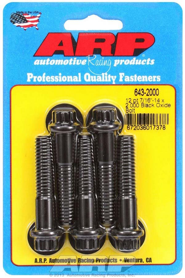 ARP Bolt Kit - 12pt (5) 7/16-14 x 2.000 643-2000