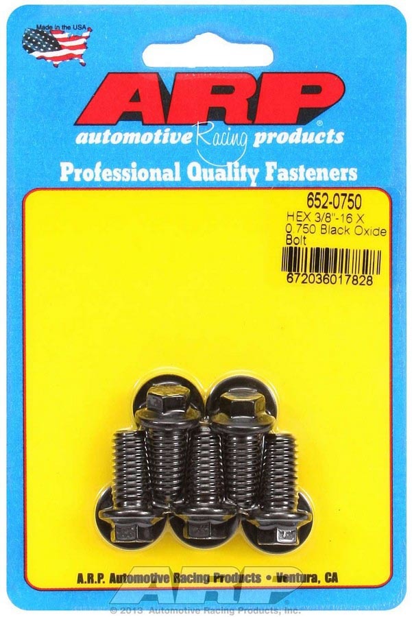 ARP Bolt Kit - 6pt (5) 3/8-16 x .750 652-0750