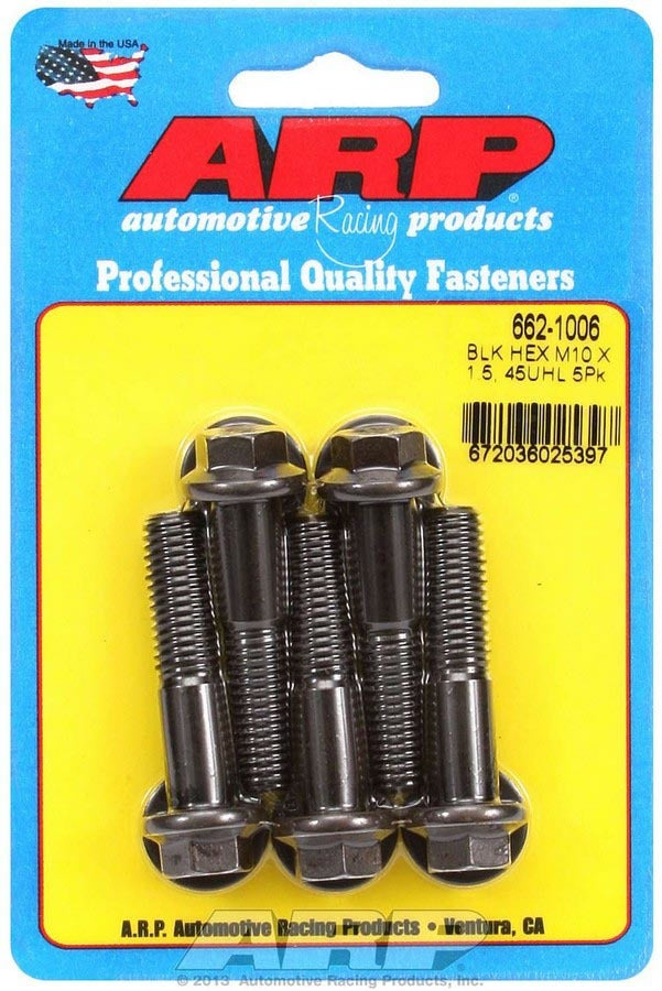 ARP Bolt Kit - 6pt (5) 10mm x 1.5 x 45mm 662-1006