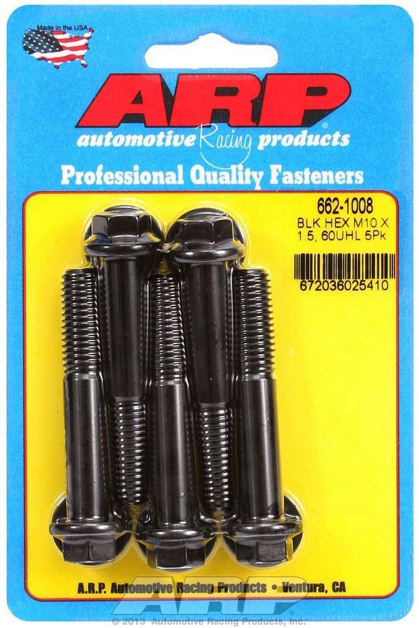 ARP Bolt Kit - 6pt (5) 10mm x 1.5 x 60mm 662-1008