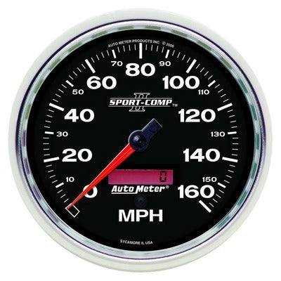 AutoMeter 5" Sport-Comp II In-Dash Speedometer 160 mph