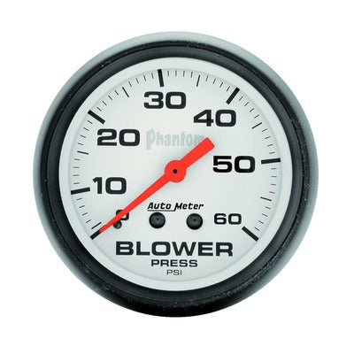 AutoMeter 2-5/8" Phantom Blower Pressure Gauge 0-60 psi
