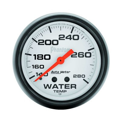 AutoMeter 2-5/8" Phantom Water Temp Gauge 140-280 Degrees
