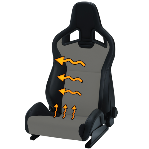 AutoLoc Carbon Fiber Heated Seat Kit AUTHR2000 Illustration