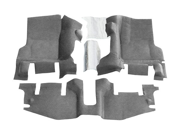 BedRug BedTred Front 3 Pc Floor Kit BTTJ97F - 1997-06 Jeep TJ/LJ