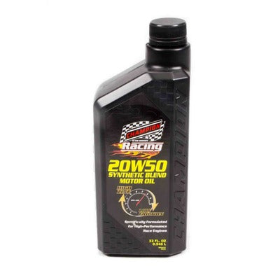 Champion Racing SAE 20W-50 Synthetic Blend Racing Oil