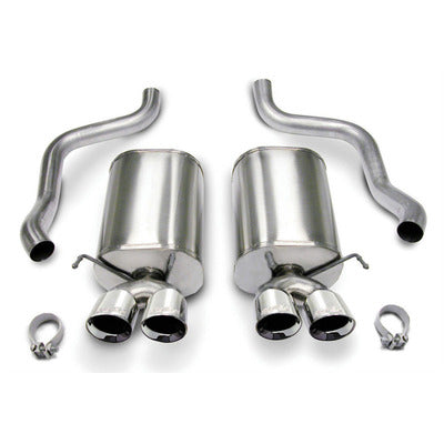Corsa 2.5" Axle-Back Twin 3.5" Tips 14169 Sport Sound Level for 2005-08 Corvette C6