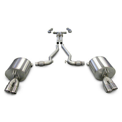 Corsa 2.5" Cat-Back Plus X-Pipe Sport Exhaust Dual Rear Exit 14950 3.0" Polished Tips for 2008-09 Pontiac G8 GXP/GT 6.0L/6.2L V8