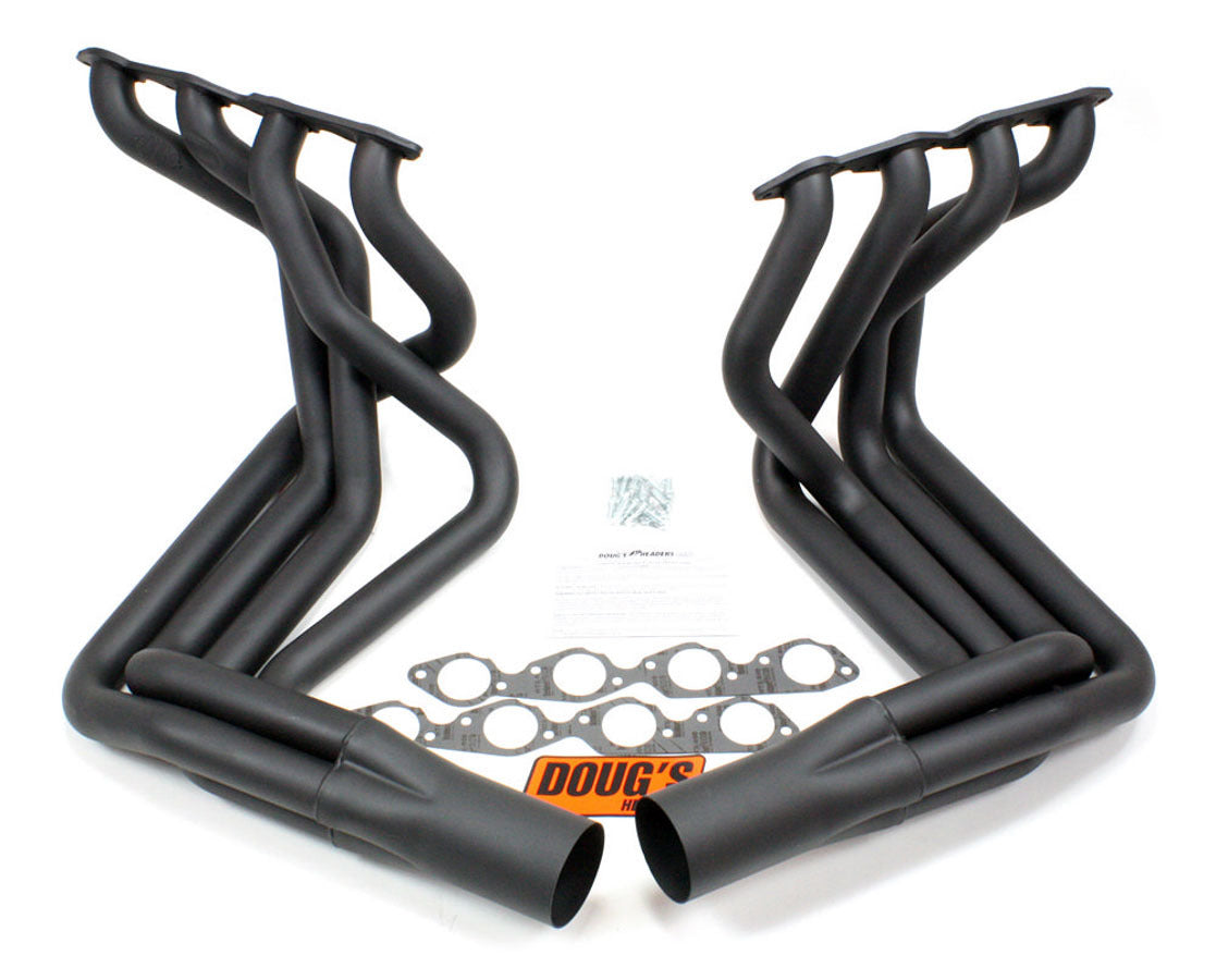 Doug's Headers BBC Side Mount Headers - 63-82 Vette (Black) D381-B
