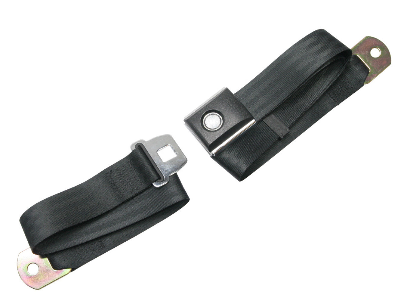 Drake Muscle Cars Seat Belts 2 Point Push Button 67-73 Mustang 8449