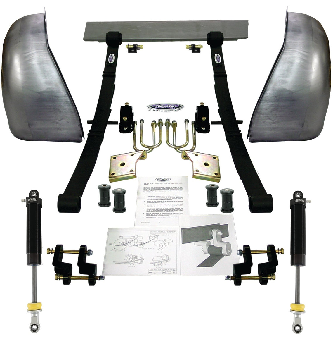 Detroit Speed Mini-Tub Kit - 68-74 Nova 2" Drop 2935