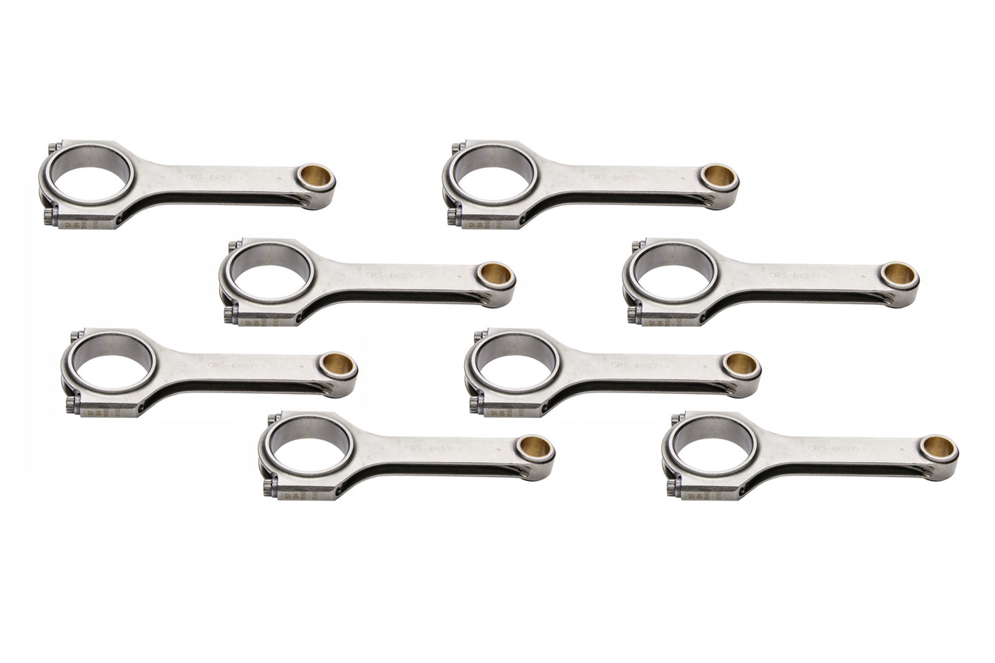 Eagle Ford 5.4L 4130 Forged H-Beam Rods - 6.657" CRS6657F3D