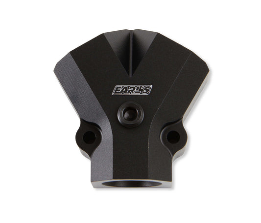 Earl's Fuel Y-Block 1/2" NPT Inlet-Dual 3/8" NPT Out 899
