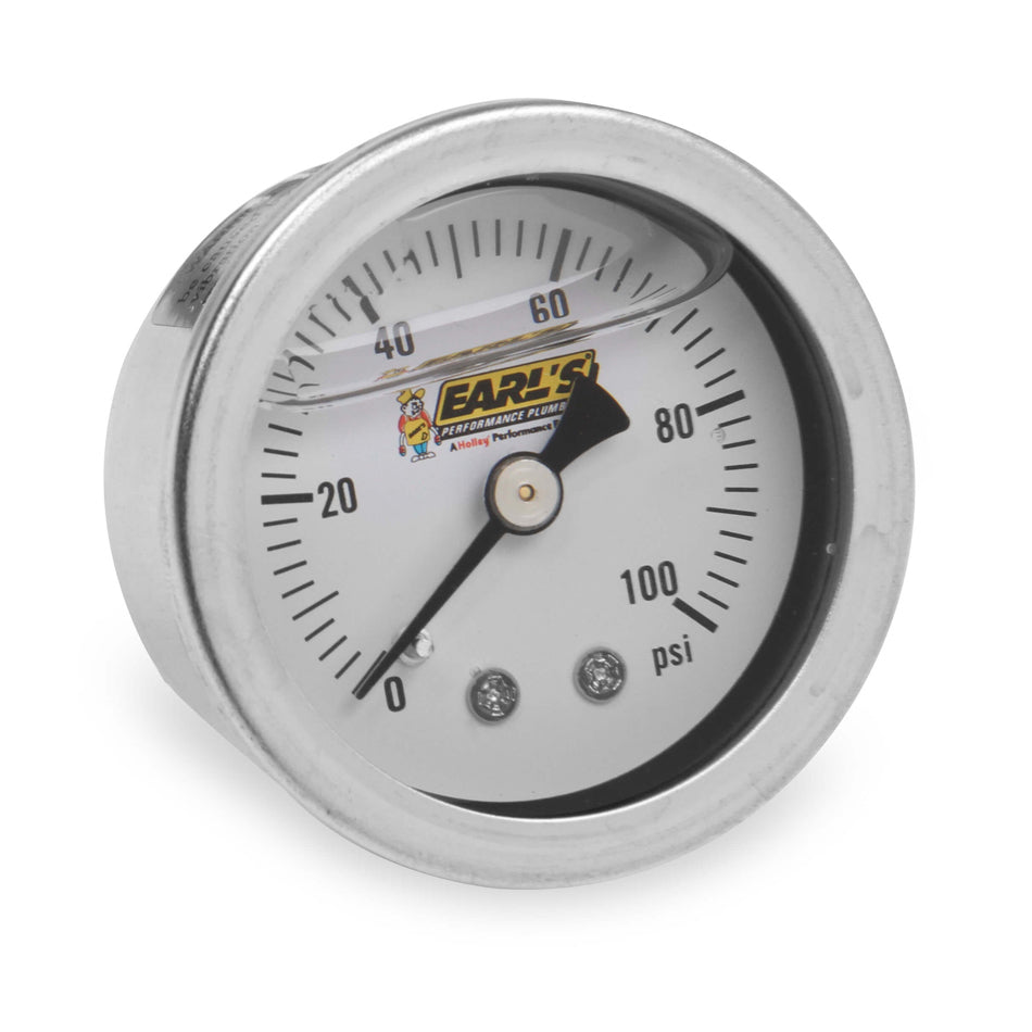 Earl's Pressure Gauge 100psi Liquid Filled 899