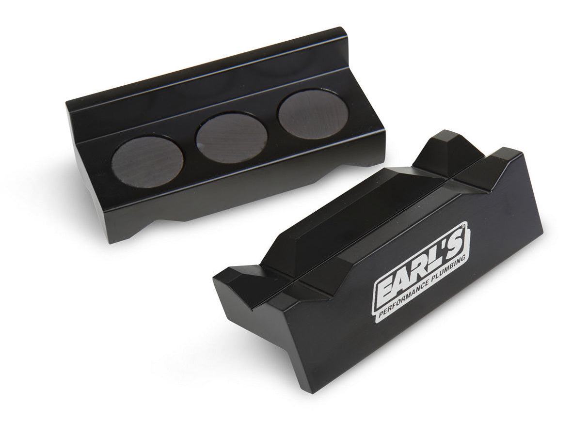 Earl's Vise Jaws Black Anodized Aluminum 8236