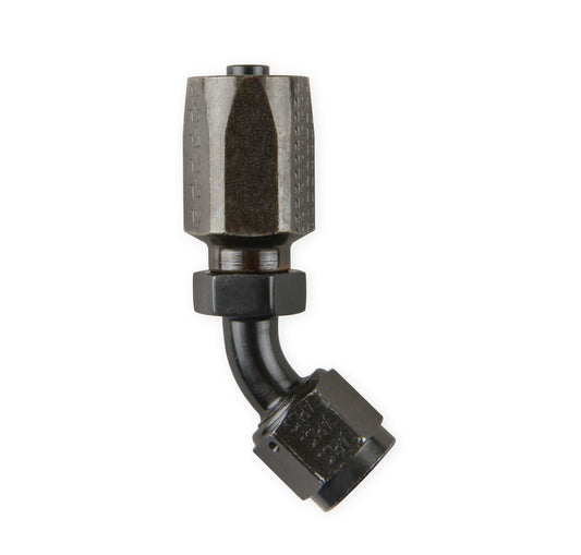 Earl's 6AN 45-Degree Steel Hose End - Black Chromate 899
