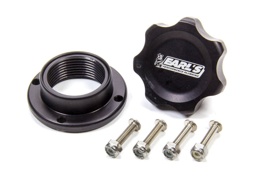 Earl's Aluminum Fill Cap Kit w/Aluminum 4-Bolt Bung 899