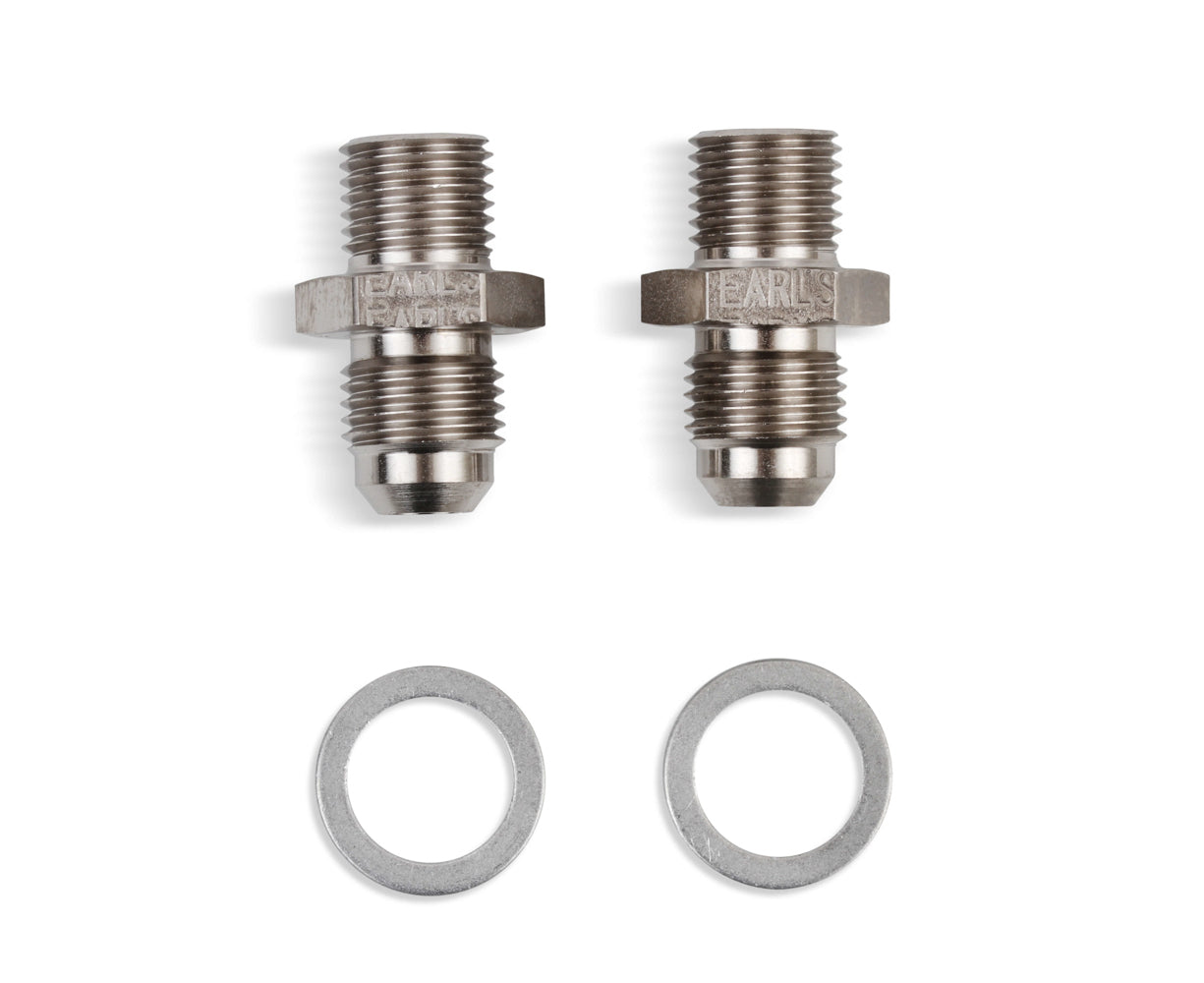 Earl's 6AN Male to 1/4-18 NPSM Adapter Fittings (2pk) 899