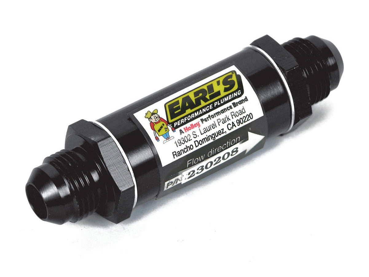 Earl's 6AN Fuel Filter w/85 Micron Screen Ano-Tuff 2727