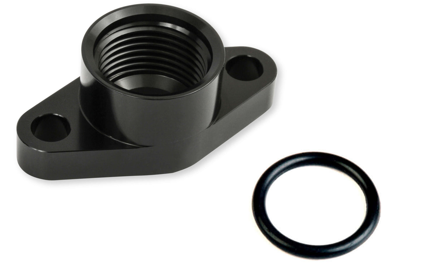 Earl's Turbo Oil Drain Back Flange 12 ORB Port Black 2727