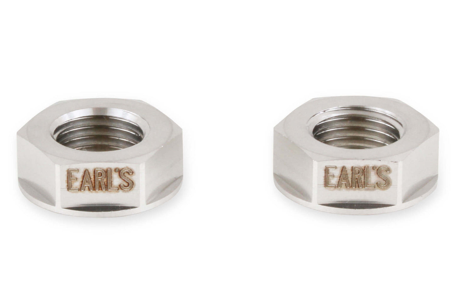 Earl's 3AN Flanged Bulkhead Nut SS (2pk) 899