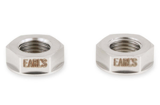 Earl's 3AN Flanged Bulkhead Nut SS (2pk) 899
