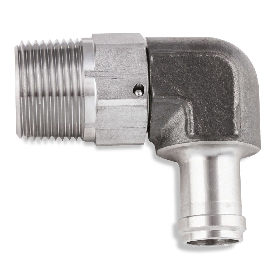 Earl's 5/8 Male Barb to 3/4 NPT Male Swivel Fitting SS 899