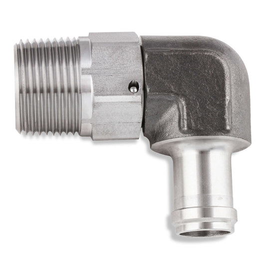 Earl's 5/8 Male Barb to 3/4 NPT Male Swivel Fitting SS 899