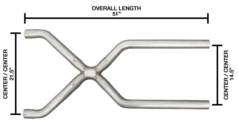 Pypes Universal X-Pipe 3" XVA13