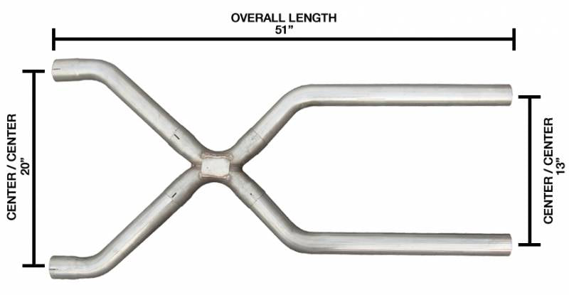 Pypes Universal X-Pipe 2.5" XVA10