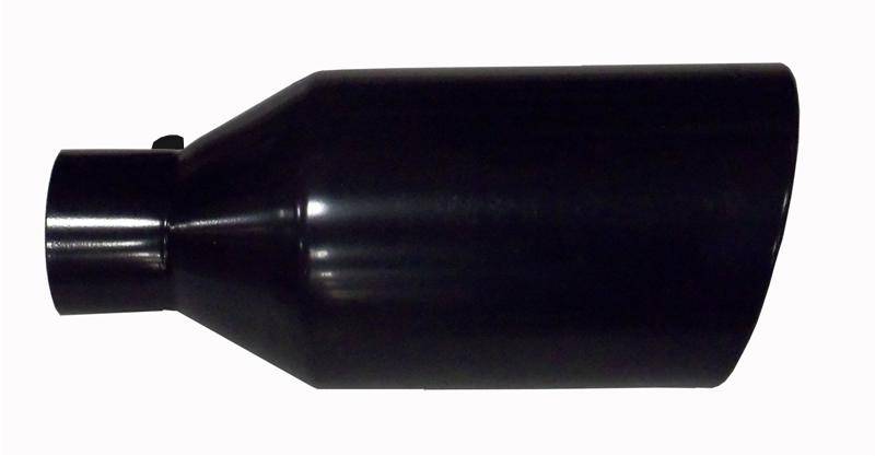 Pypes Exhaust Tip 5in x 7in 18in Rolled Blk Weld-on EVT507B