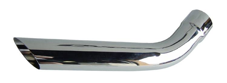 Pypes Exhaust Tips Slip Fit 2.5in Pair (Long) EVT58