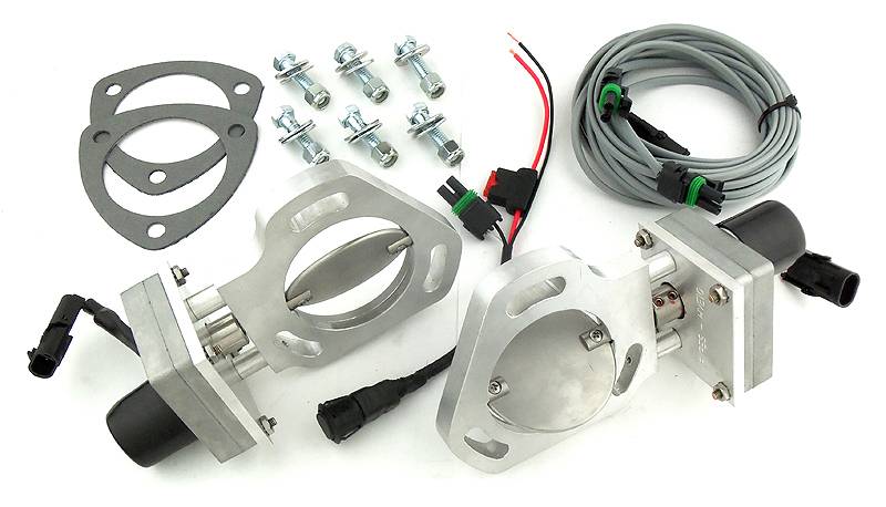 Pypes Exhaust Cutout Kit Dual 2.5in and 3in HVE10