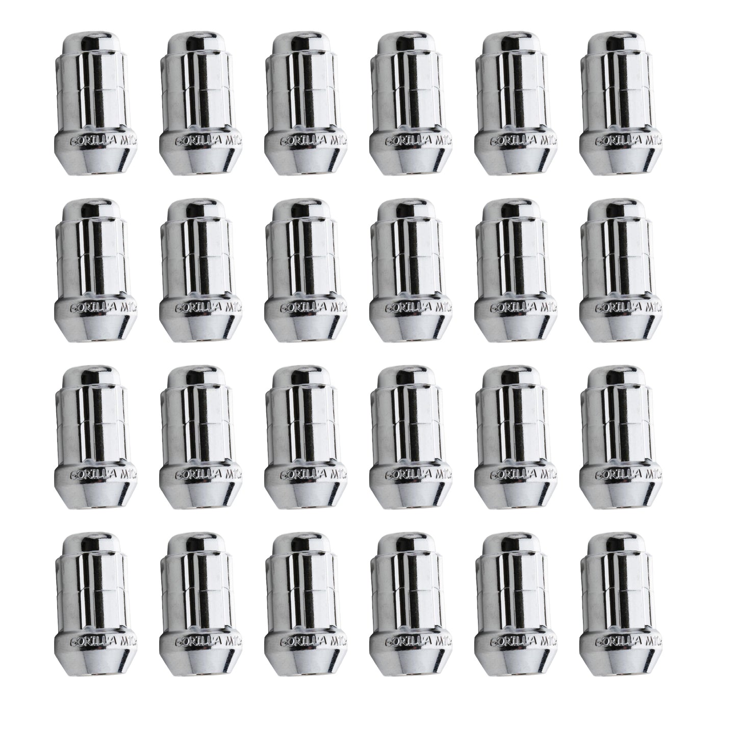 Gorilla 1/2" 6 Lug Kit Chrome (24pk) K6CS-0012GR