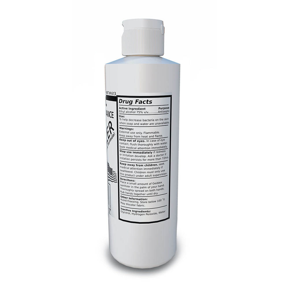 Geddex Hand Sanitizer 613 Ingredients