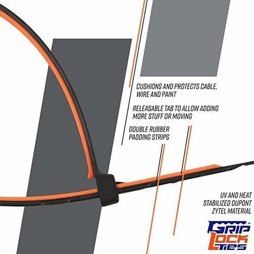 GripLockTies - 12-inch