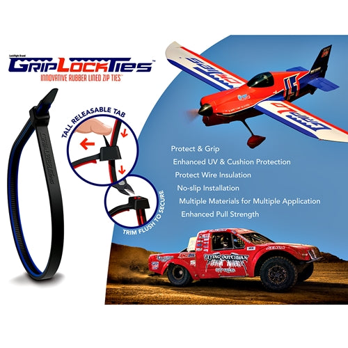 GripLockTies - 12-inch