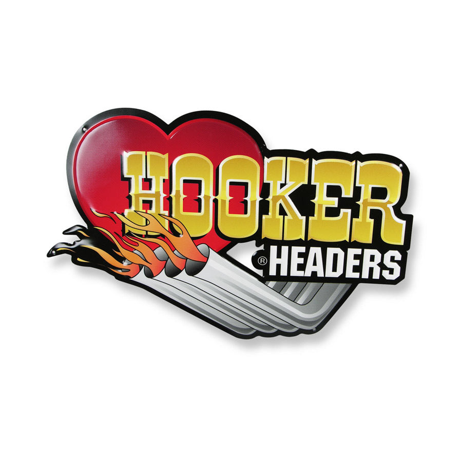 Hooker Metal Embossed Sign 10145HKR