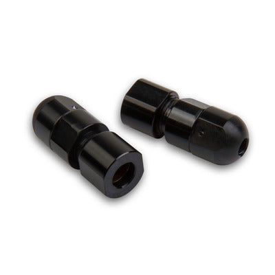 Holley Vent Tubes - Rollover Valves Black Anodized