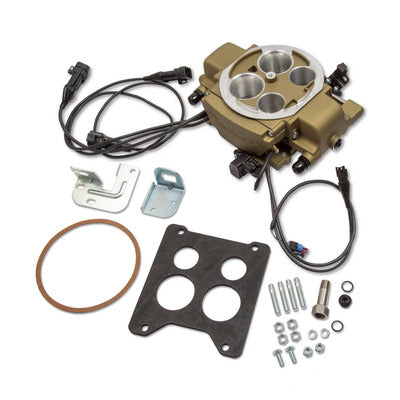Holley Sniper EFI Quadrajet Kit Gold Finish