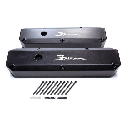 Holley Sniper Fabricated Valve Covers SBM Tall 64-91