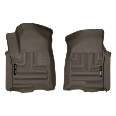 Husky Liners X-act Contour Front Floor Liners - 2019-20 Silverado/Sierra 1500/2500HD/3500HD - Cocoa
