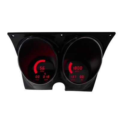Intellitronix LED Digital Gauge Panel Camaro/Firebird 67-68, Red LED