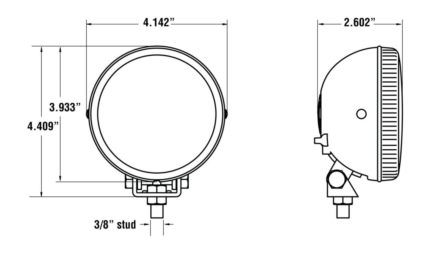 KC HiLiTES Rally 400 Halogen Driving Light Kit 490