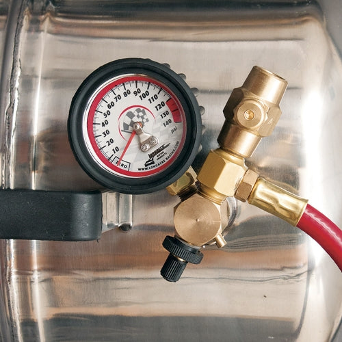 Longacre Quick Fill Tire Gauge and Tank 0-60 psi 50315